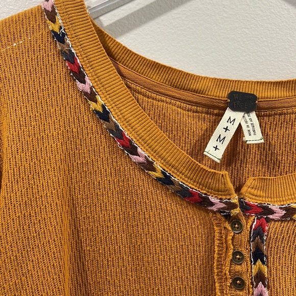 FREE PEOPLE Rainbow Henley NWT SZ M - Picture 3 of 8